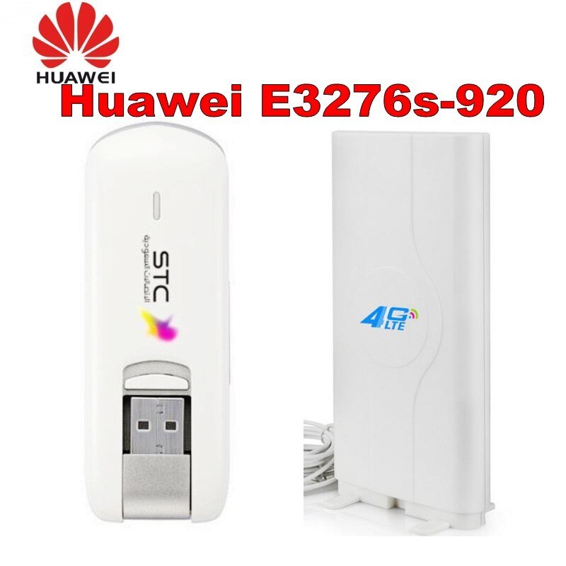 Huawei E3276S-920 4G USB SIM Card Modem+4G Lte Antenna 49dBi CRC9
