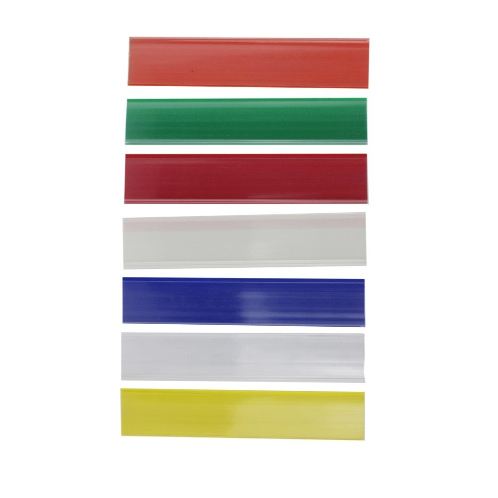 Plastic Pvc Shelf Data Strips Clip Holder Merchandise Price Talker Sign Label Display with Adhesive Tape
