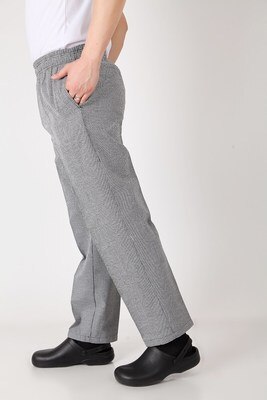 Herr kockbyxor köksbyxor justerbar midja med elastiska byxor kockservice: Xxxl