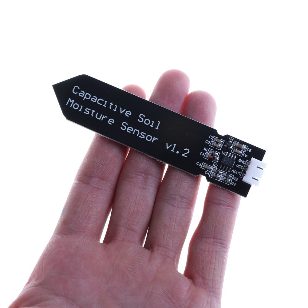 Sensor capacitivo de humedad del suelo resistente a la corrosión para Arduino detección de humedad riego de jardín DIY