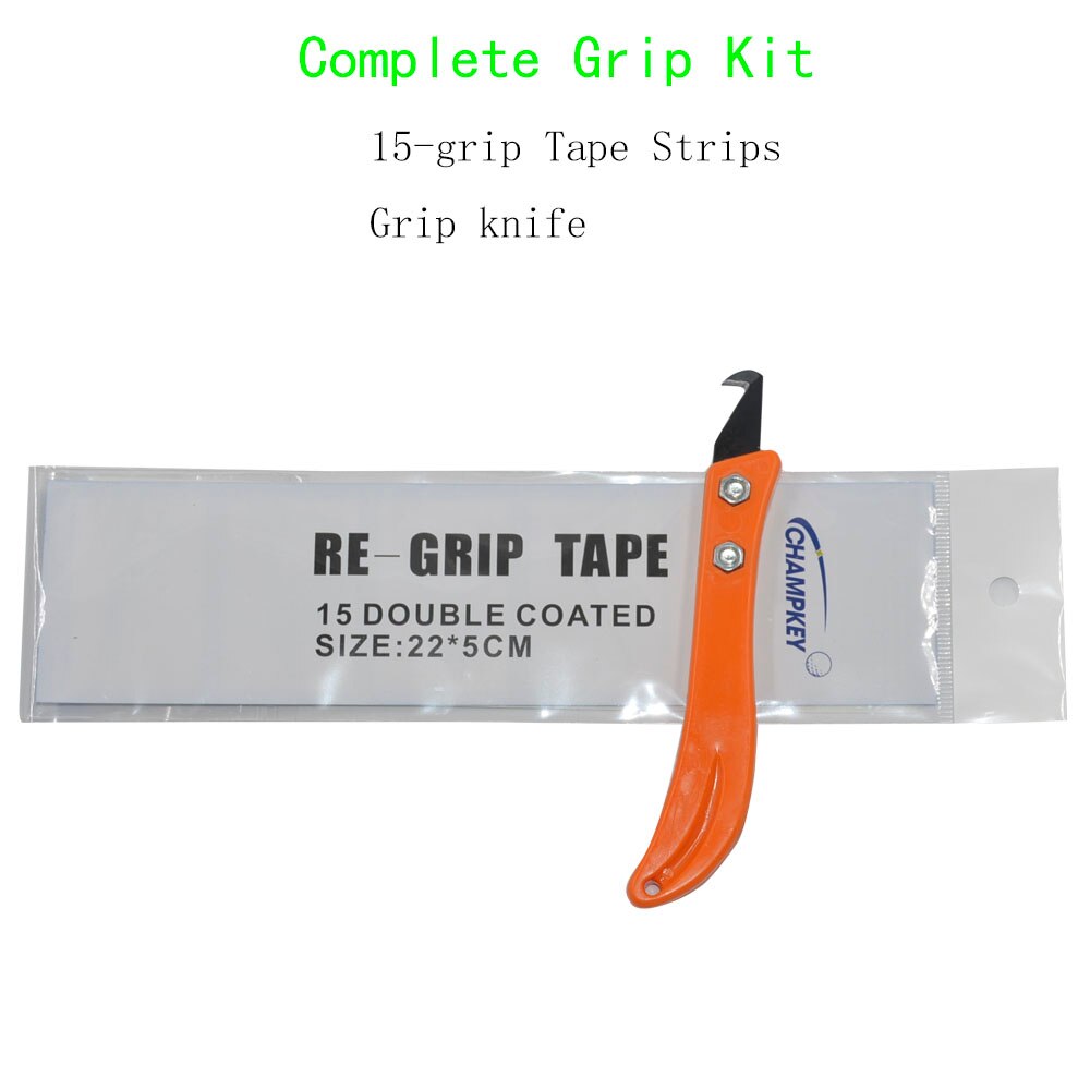 Golf Club Grip Re-grip Tool Install Change Steel Kit Hook Blade Utility Knife + 15Pieces Grip Tapes