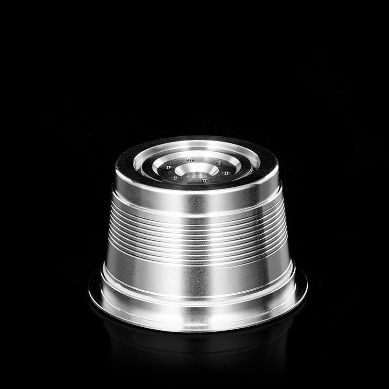 Rustfrit stål genopfyldelig caffitaly tchibo cafissimo minipresso kaffemaskine kaffekapsel pod filter drypper tamper sæt