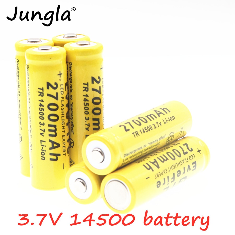 Neue Super Original 14500 Batterie 2700mAh 3,7 V Li-Ion Akku für taschenlampe