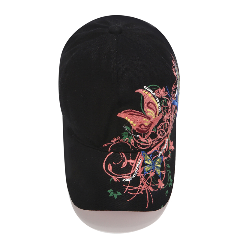 Baseball Caps Vlinders en bloemen borduurwerk Zomer en herfst caps mode vrouwen baseball hoed