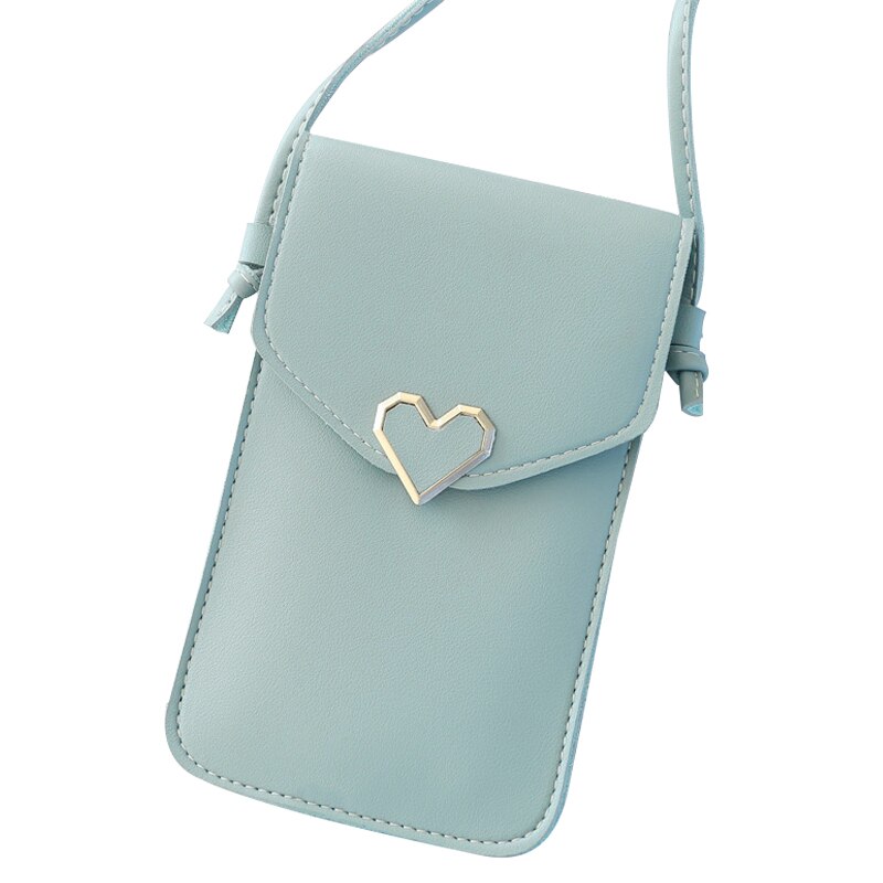 1pc Touch Screen Smartphone Carteira de Telefone Celular Bolsa PU Couro Alça de Ombro Bolsa do Saco Das Mulheres Carteira Carteira Portátil Portátil: 06