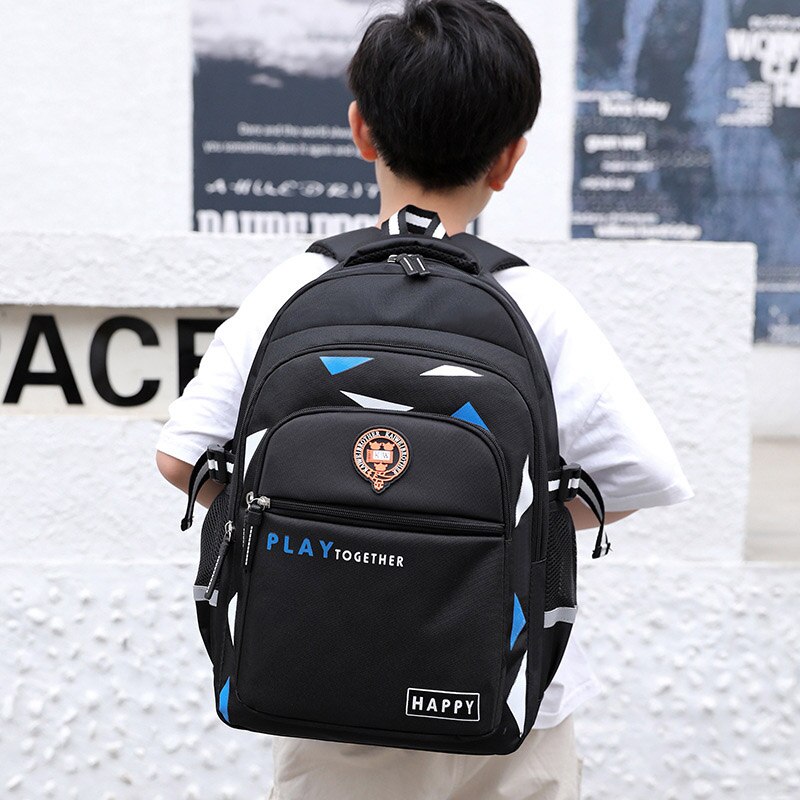 Grote jongensrugzak kinderen orthopedische kinderrugzak in primaire grote capaciteit koelkastdeur basisschooltas