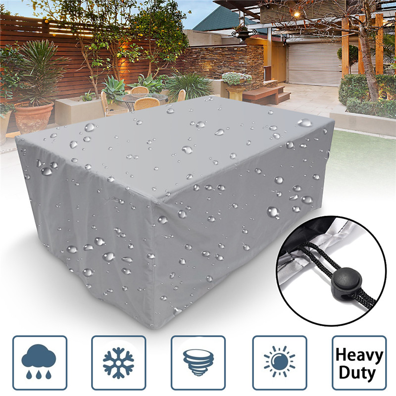 7 Sizes Outdoor Cover Waterproof Furniture cover Sofa Chair Table Cover Garden Patio Beach Protector Rain Snow Dustproof