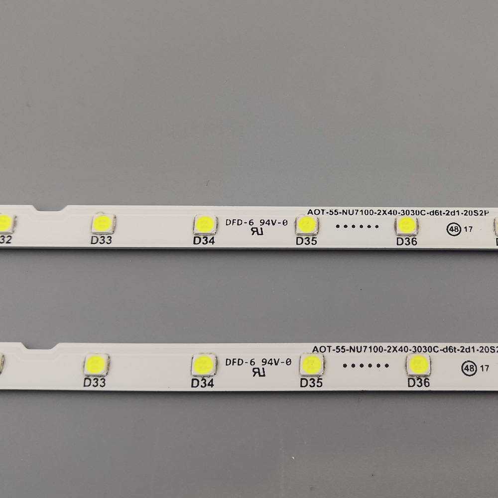 Led baggrundslys strip til  ue55 nu 7100 ue55 nu 7300 bn96-46033a 45913a bn61-15485a aot _55_ nu 7300_ nu 7100 lm41-00566a 00613a tv samsung