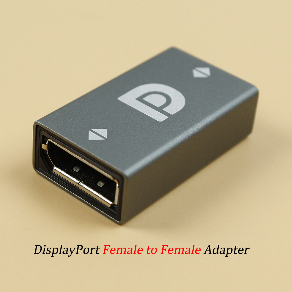 1Pcs Displayport Adapter 8K DP 1.4 Female to Male Extention Coupler Convertor DP 1.4 For DP Cable Extension Transfer For TV: Red
