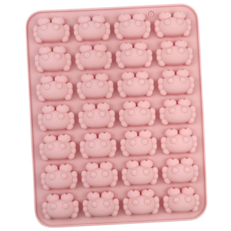 Moule en Silicone de dessin animé, Animal souris Kapibala alpaga crabe tortue avion savon chocolat gelée plateau à glaçons outils de décoration de gâteaux: BEIGE