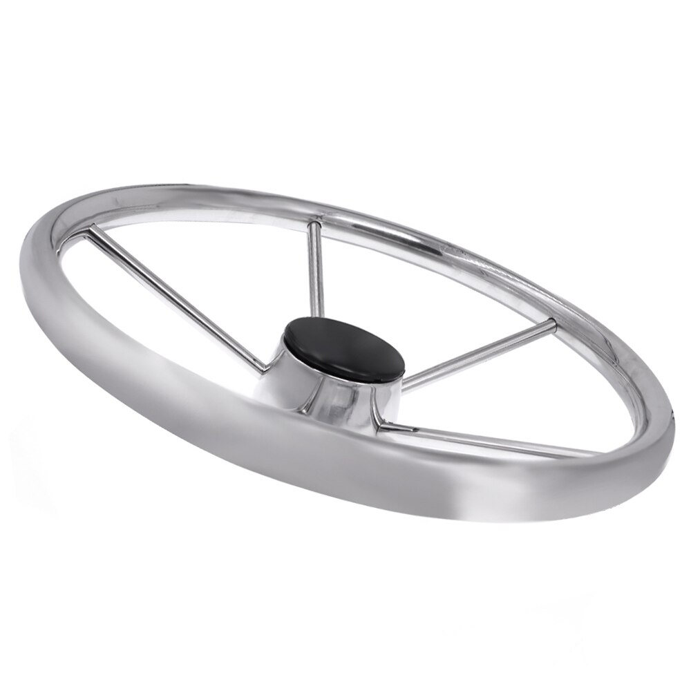 Boat accessories marine 11'' Boat Stainless Steel 5 Spokes Steering Wheel 280mm Dia for Marine Yacht: Default Title