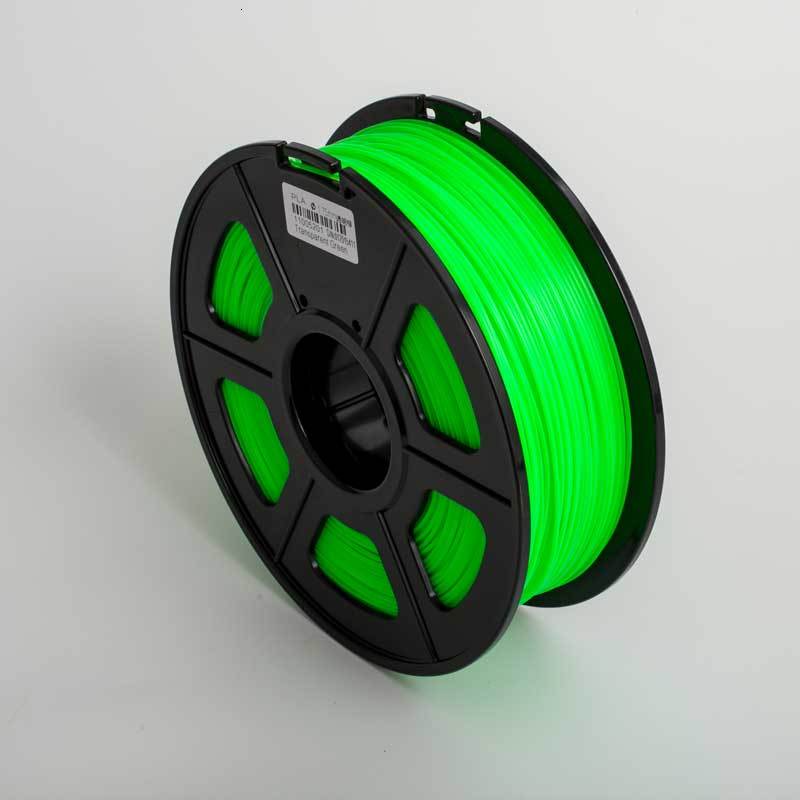 PLA Filament Transparent Color 1.75mm 3D Printer Refill Non-toxic Degradable Eco-friendly Material For FDM Printer Consumables: Transparent Green