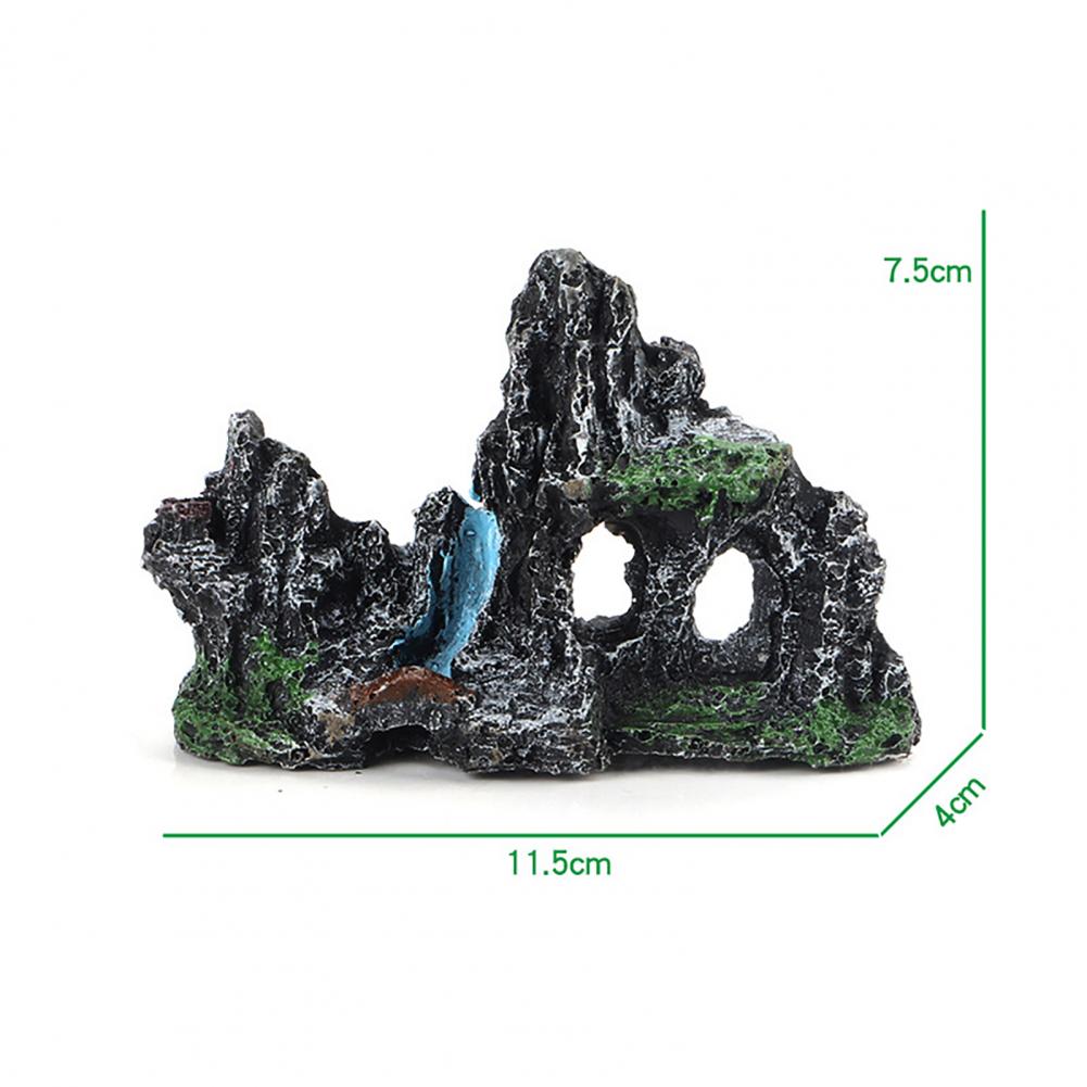 Adorno de rocalla Artificial para acuario, Adorno para acuario de roca de larga duración