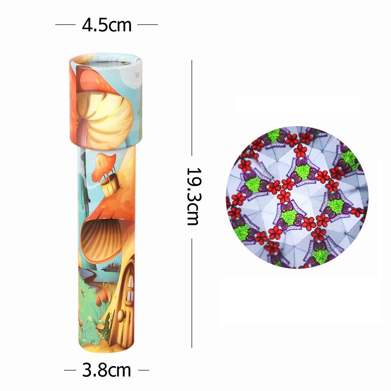 Uaincube Klassieke Speelgoed 3D Cartoon Stijl Rotatin Kaleidoscopes Uitgebreide Rotatie Verstelbare Fancy Gekleurde Wereld Kid Speelgoed 3 Segment