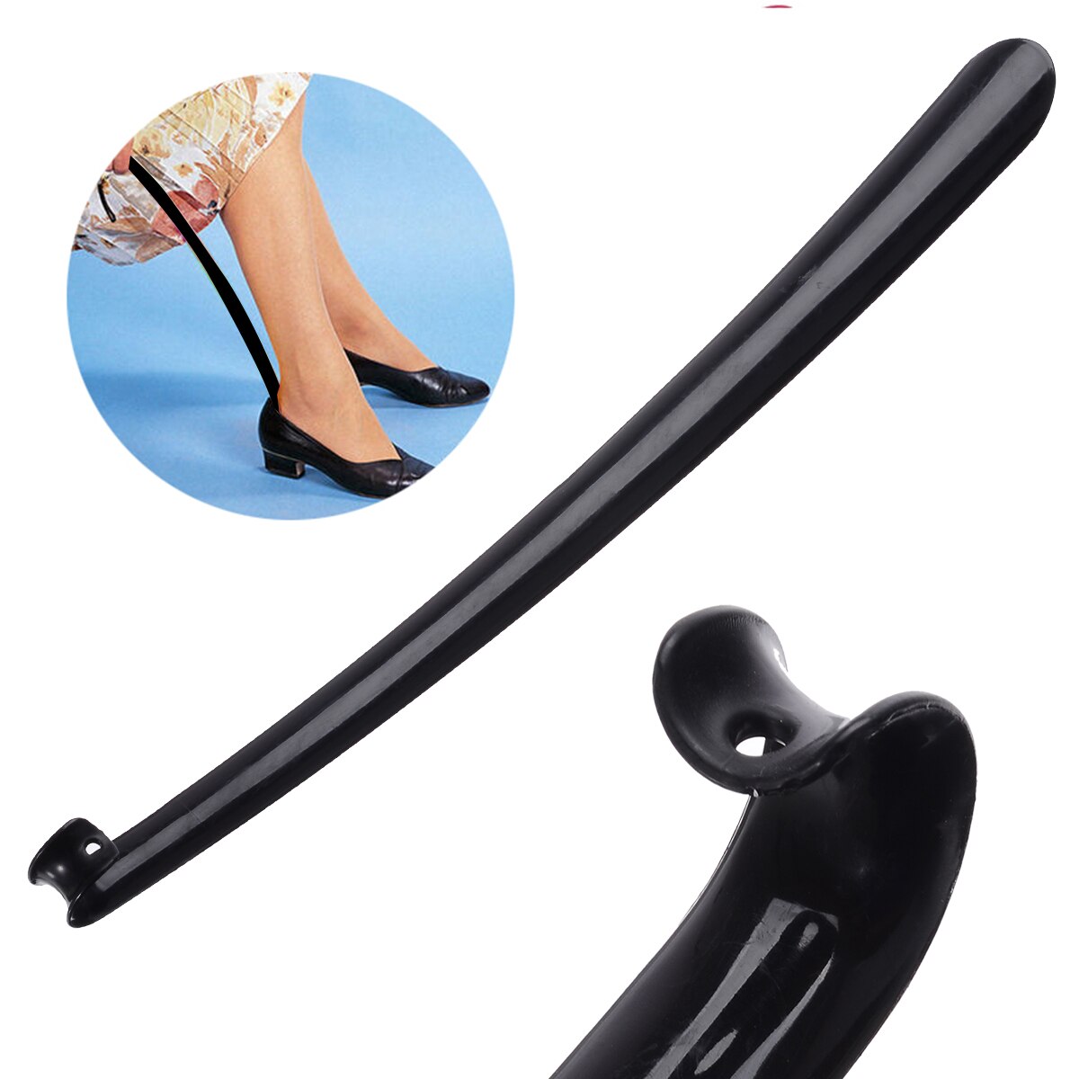 57x4.5cm Extra Long Plastic Shoehorn Convenient Wearing Shoes Horn For Women Men Shoes Pull Lifter Remover Shoe Horn