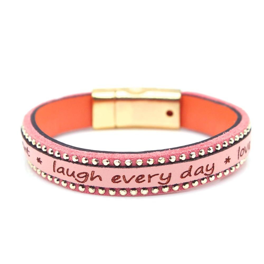 D&d läderarmband för kvinnor med magnetlås stenar armband kvinnliga tillbehör: 1