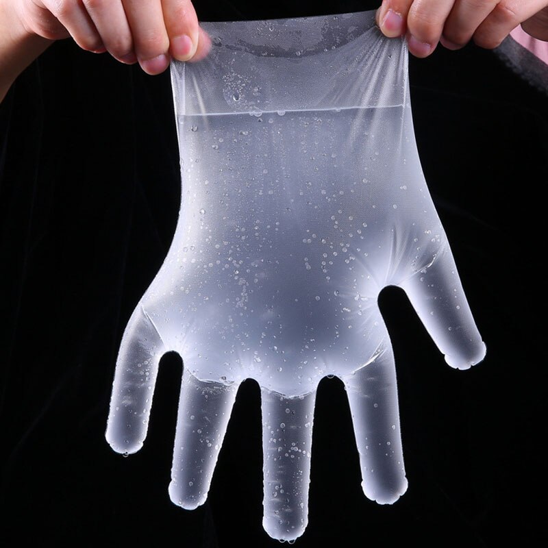 100 st kökshandskar engångshandskar oljetätande måltidshandskar förtjockade cpe halkskydd bbq sterila mathandskar köksutrustning