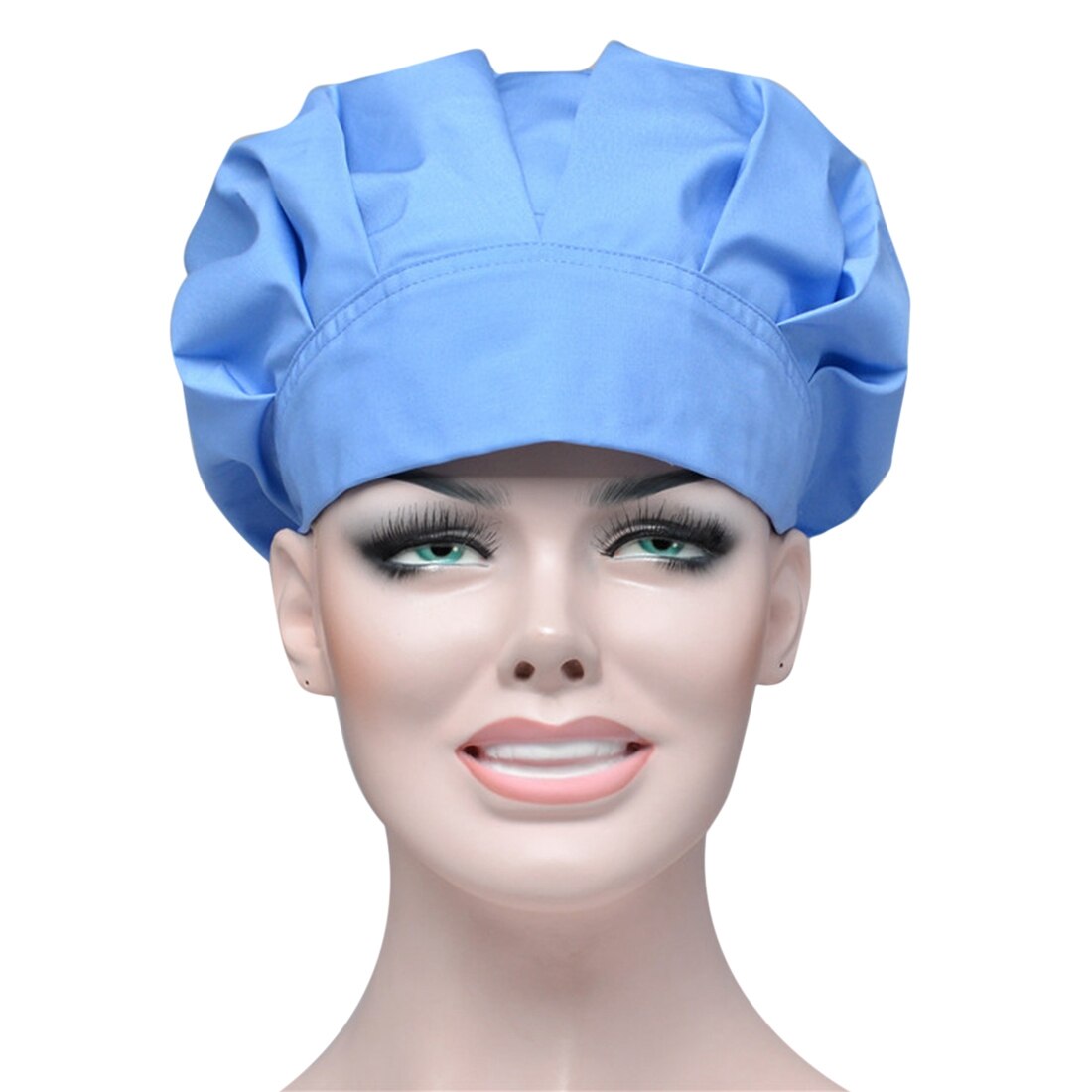 Nouveaux chapeaux de travail unisexe travail de laboratoire chapeaux chapeau de Salon de beauté: Blue