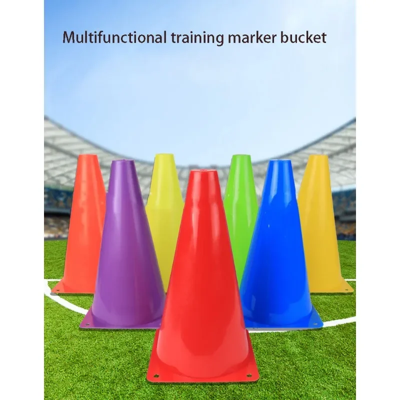 23cm merkkiä ämpäri paksu jalkapallotie tasainen harjoituskartio rulla paalu jalkapallo jalkatyö harjoittelu este merkintä kuppi este merkki