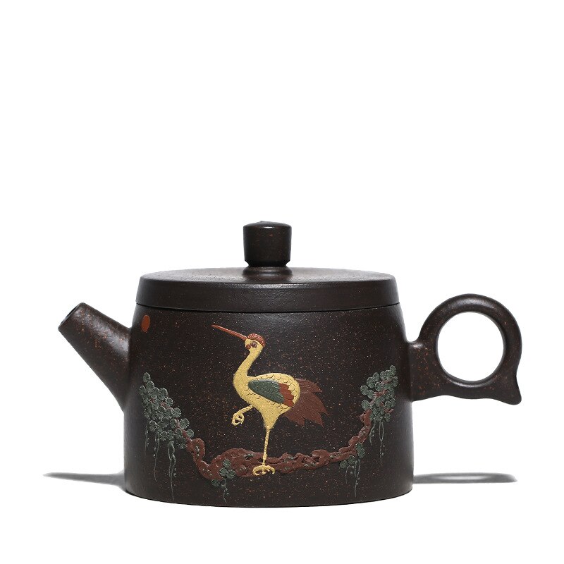 Pure handmade roxo barro bule esboço pote rico e honrado Yannian argila bule pintado LB80305 Jarro de Água jarro de Leite: 1 POT