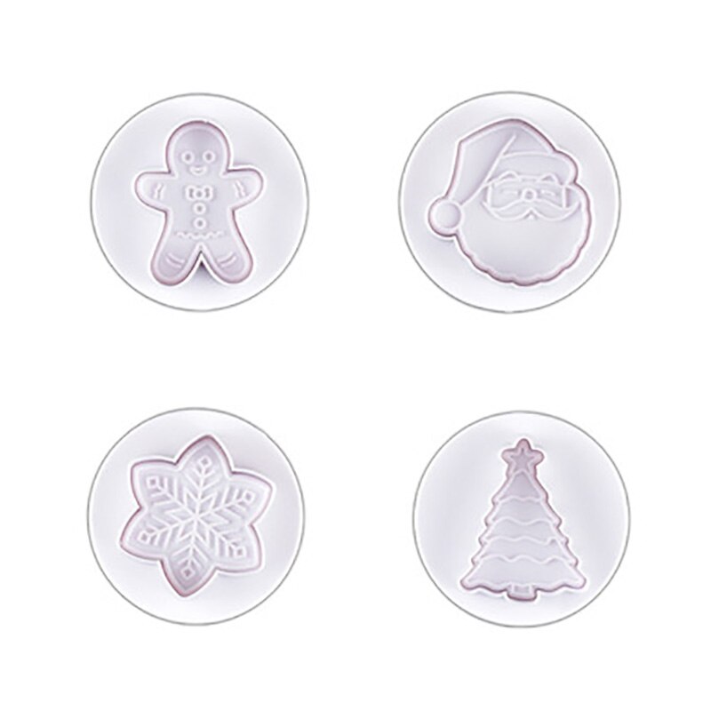 Xmas Biscuit Mallen Kerst Sokken Sneeuwvlok Gingerbread Man Kerstman Cookie Cutters Keuken Bakken Cake Decorating Gereedschap