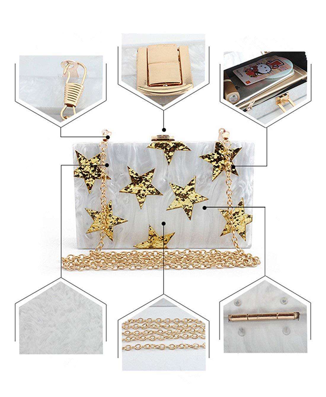 Women Handbag Clutch Purses Acrylic Sequins Evening Bag Cocktail Party Clutches Lady Box Clutches Acrylic Purse