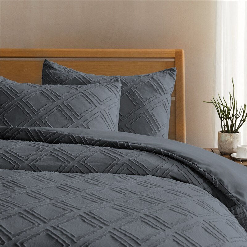 Duvet Cover Bedding Set with Pillowcases Household Winter Warmth Thick Bedding Set Single Double Queen King Size Quilt Cover