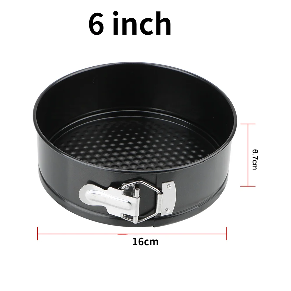 Removable Bottom Non-Stick Metal Bake Mould Round Cake Pan Bakeware Carbon Steel Cakes Molds Kitchen Accessories:  Light Yellow
