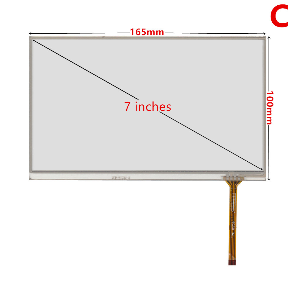 7 inch AT070TN92 V.X AT070TN90 LCD Screen Car Display 165*100 4-wire Resistive Touch Screen Car Navigation DVD LCD: Green