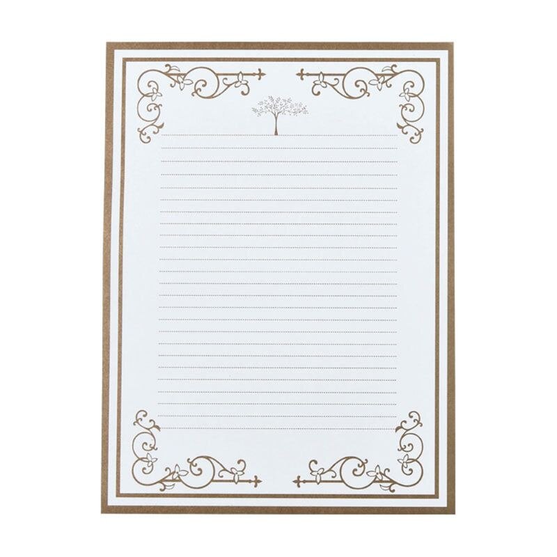 32pcs/pack Retro Writing Letter Stationery Romantic Chinese Style Lace Letterhead Note Paper G6DD