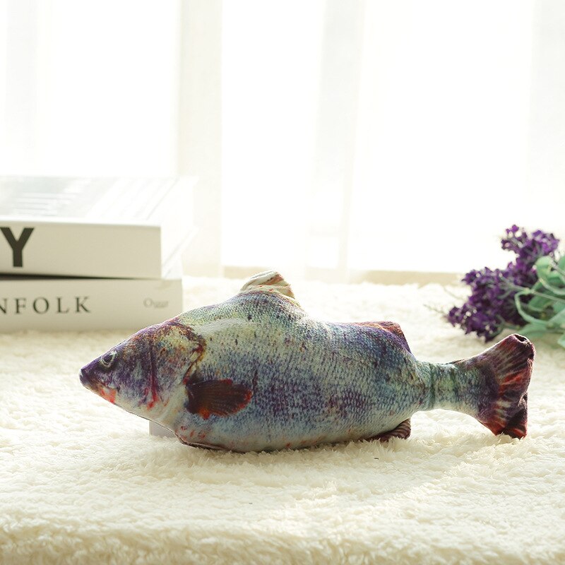 Beat Simulation poisson jouet chat enfant électrique sauteur balançoire peluche Robot poissons 90s jouets pour enfants interactif animal de compagnie virtuel: 8
