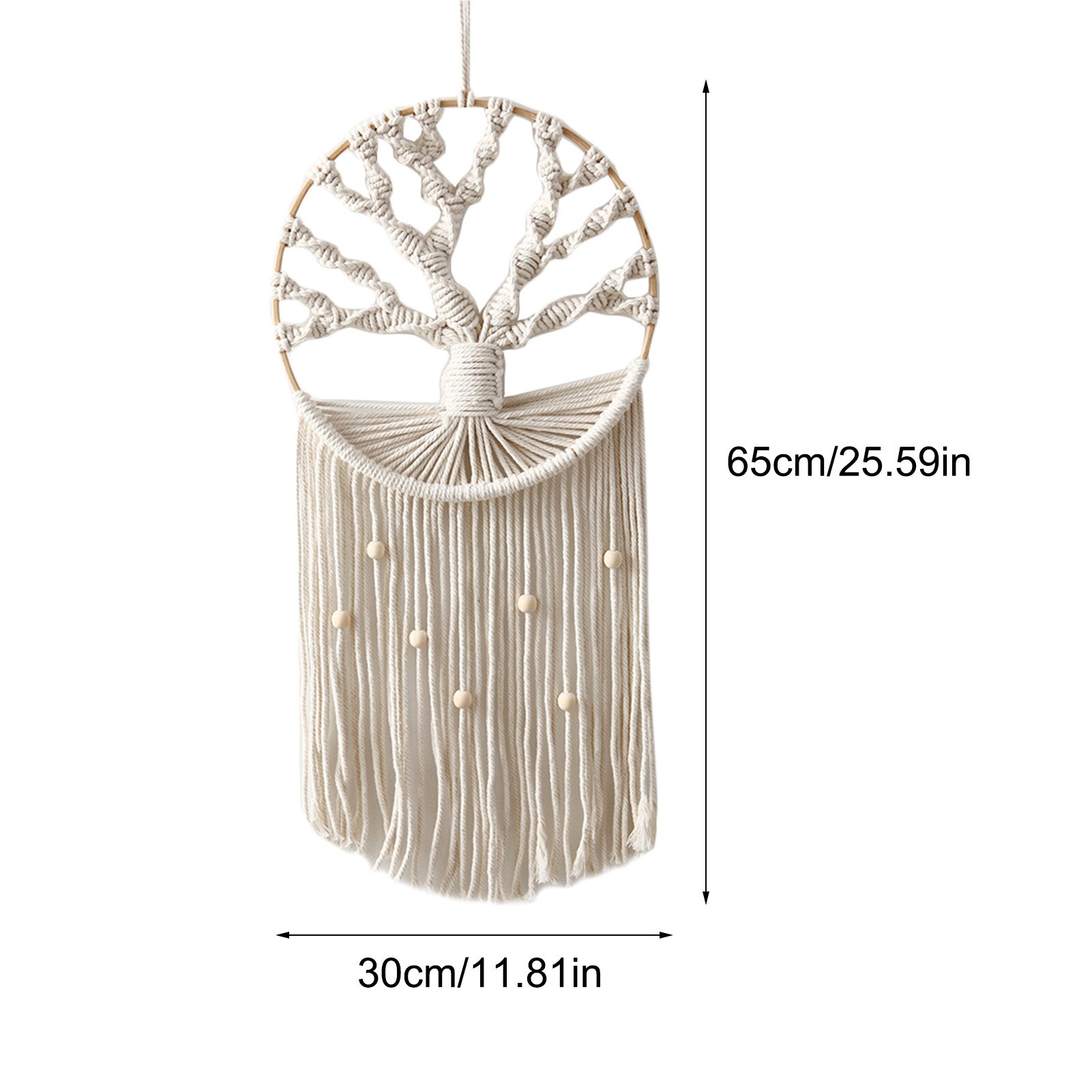 Bohemian wandtapijt macramé wandkleed dromenvanger wanddecoratie boho geweven gebreid wandtapijt huisdecoratie