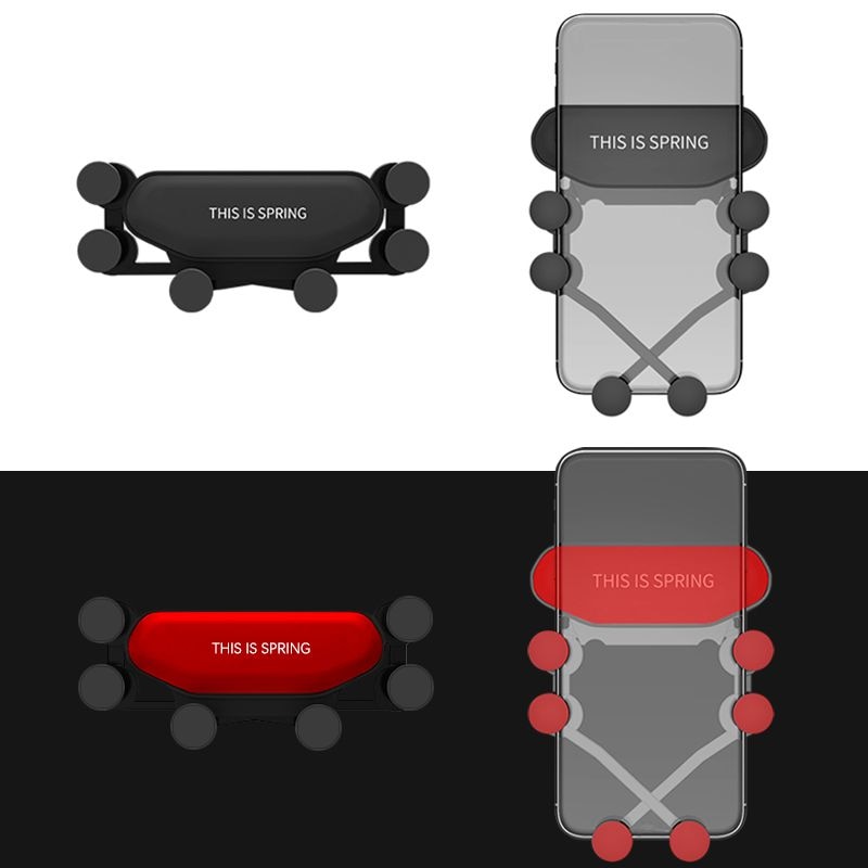 Support gravité poignée de serrage voiture évent téléphone support à main antidérapant poignée automatique nouvellement amélioré support pour téléphone Mobile GPS support