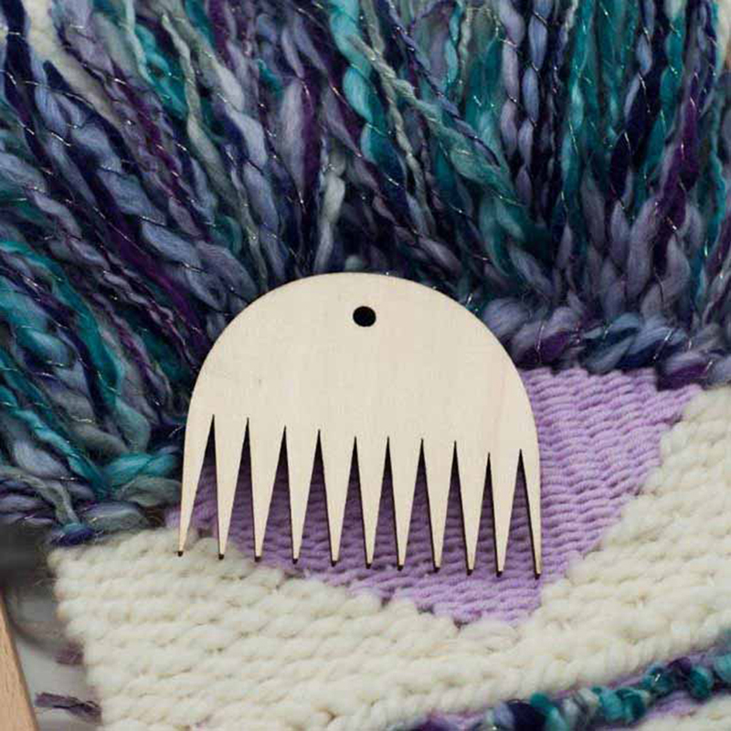Tapestry Weaving Tool Wood Loom Comb DIY Braided Tools Comb 1Pcs