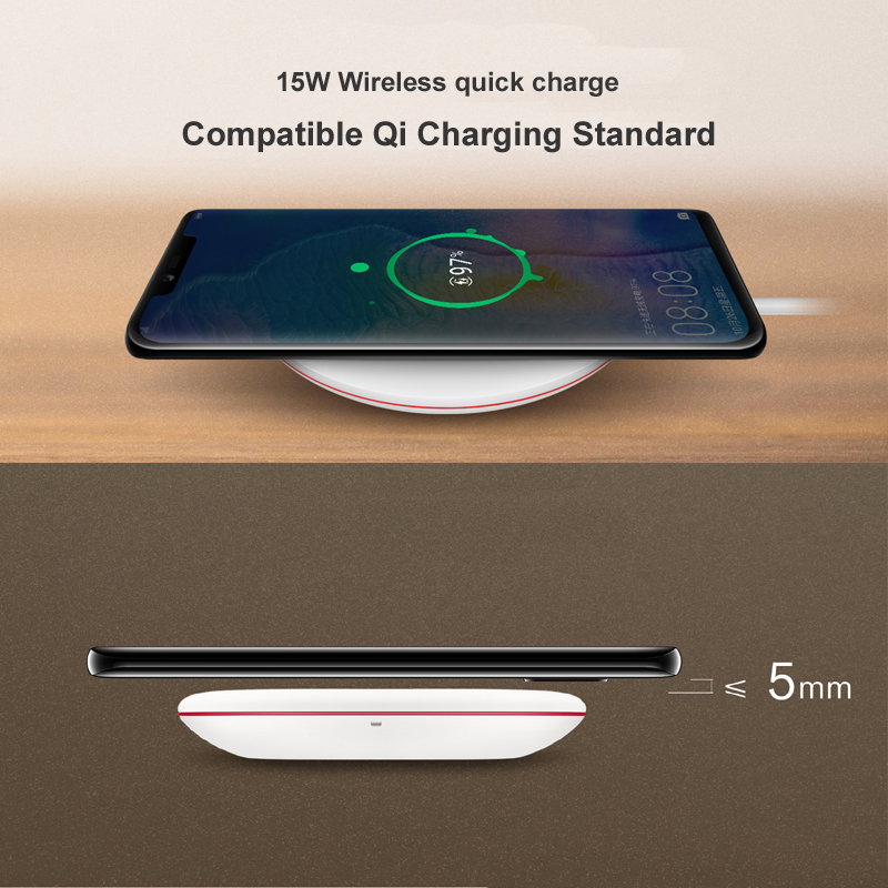Huawei Drahtlose Ladegerät 15W QI Max Clever schnell aufladen CP60 für iPhone Xs Max Xr X Samsung S10 S9 huawei Kamerad 20 P30 Schnelle Ladegerät