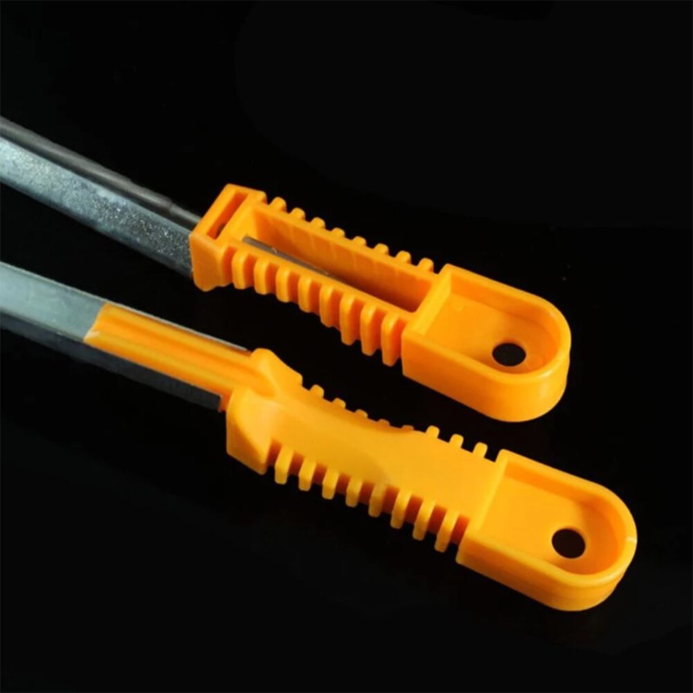DIY Hand Tools Chainsaw Sharpener Saw Chain File 3/16" With Handle And Holder Chainsaw Sharpener Files Saw Chain Files