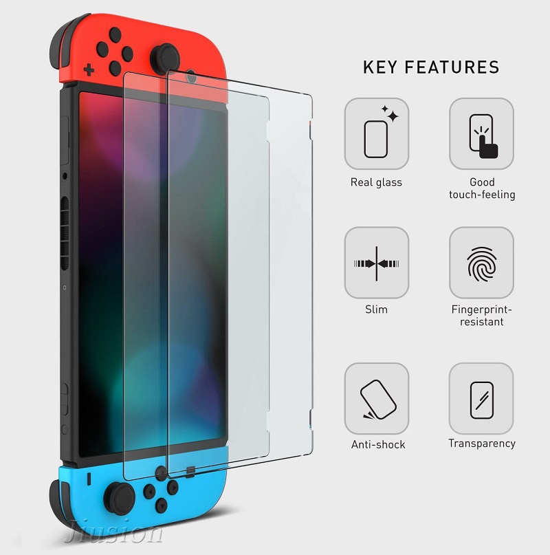 2 stks Films Voor Nintend Schakelaar 9 H Gehard Glas Screen Protector Beschermende Film Skin Cover Voor Nintendo Switch NS accessoires