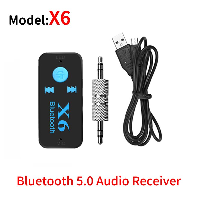 Vaorlo C28 ZF360 Bluetooth 5.0 Audio Adapter Stereo Muziek 3.5Mm Aux Draadloze Bluetooth Zender Ontvanger Voor Auto Hoofdtelefoon Tv: X6 Receiver
