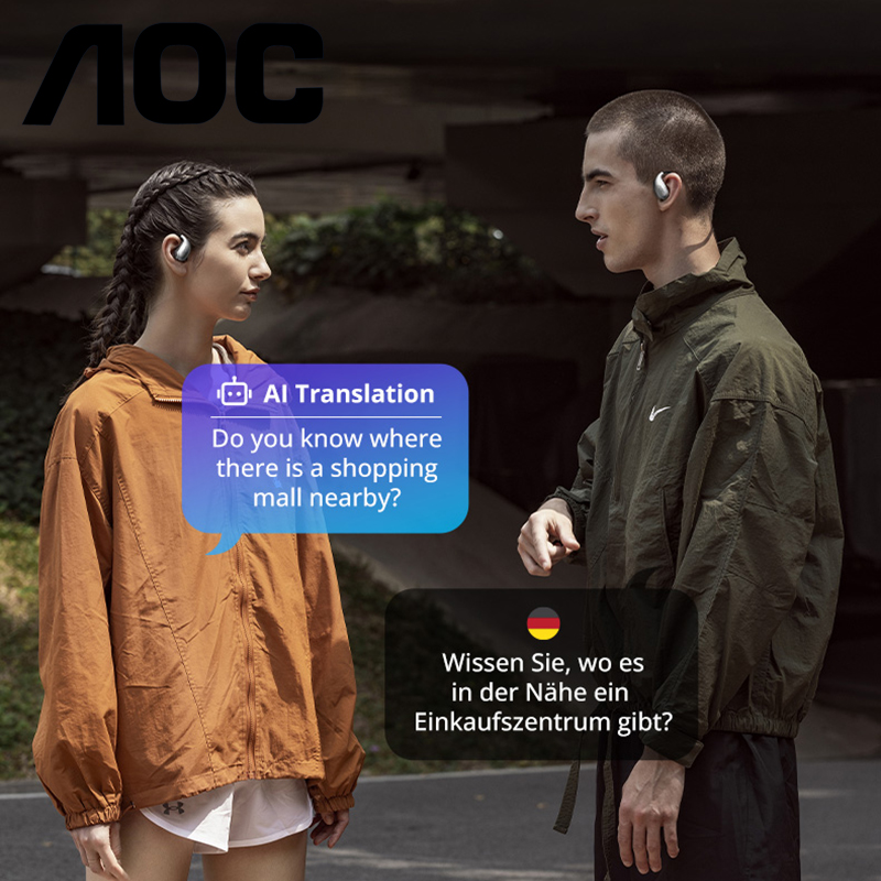 Choice AI Translation Original AOC ACD1514 OWS Bluetooth-Kopfhörer LED-Batterieanzeige Kopfhörer Ohrbügel Sport-Ohrhörer