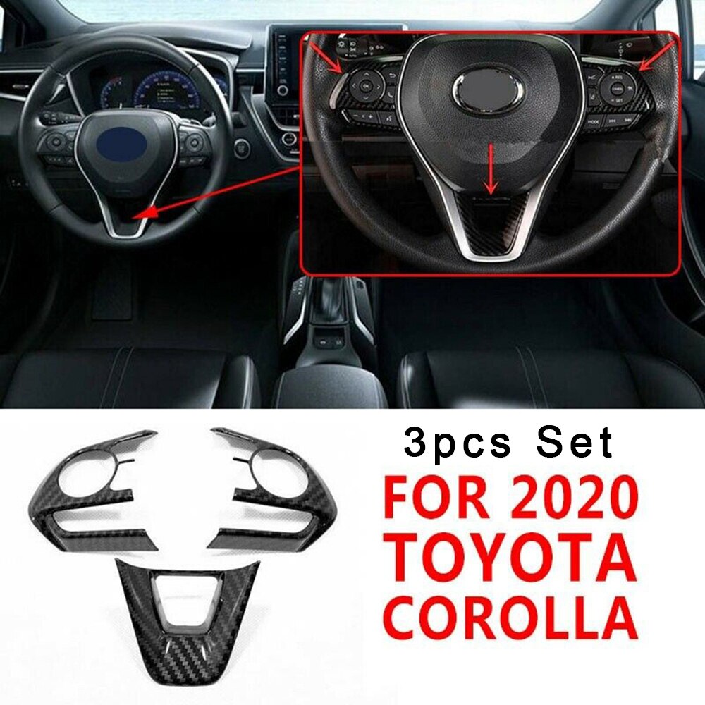 3pcs Decoration Trim Cover Accessories For Toyota Corolla