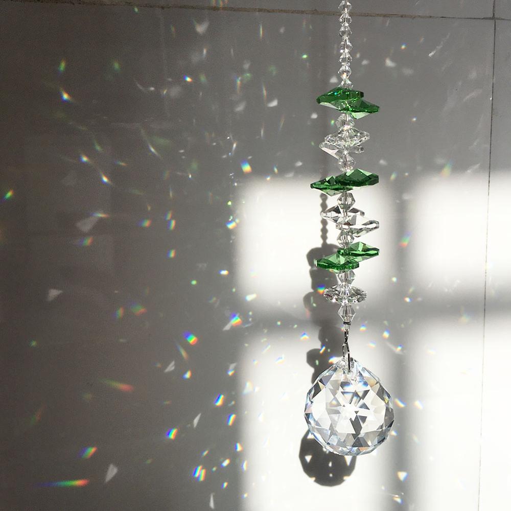 30Mm Crystal Ball Achthoek Kralen Venster Zon Catcher Collection Suncatcher Home Decor Rainbow Maker, K9 Clear Prisma