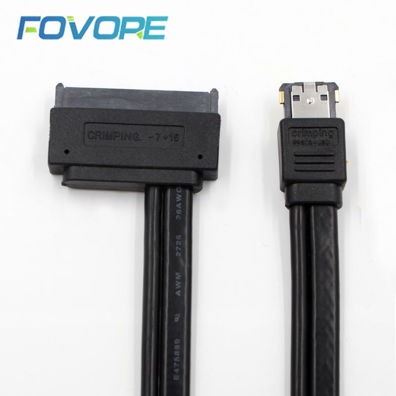 Dual power esata usb 12v 5v combo  to 22 pin sata usb harddisk kabel