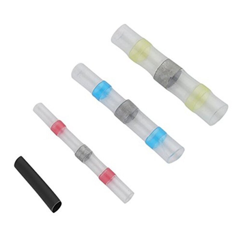 100PCS Waterproof Solder Ring Solder Ring Heat Shrinkable Tube Combination Heat Shrinkable Tube Take Over Waterproof Terminal