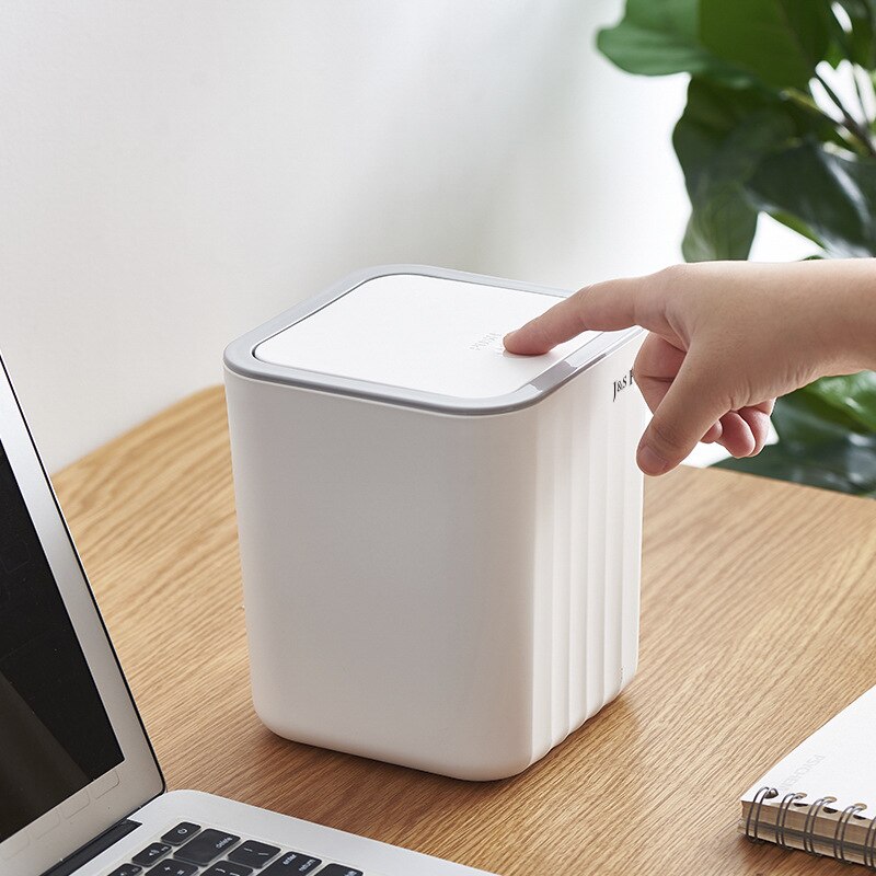 Desktop Mini Car Table Bin Trash Bucket Xiaomi Can Office Kitchen Zero Waste Recycling Buckets Tools Storage Cubes for Garbage