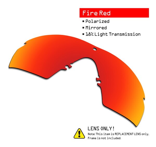 Smartvlt Gepolariseerde Vervanging Lenzen Voor Oakley Si M Frame 2.0 Zonnebril-Meerdere Opties: Fire Red-ShieldCoat