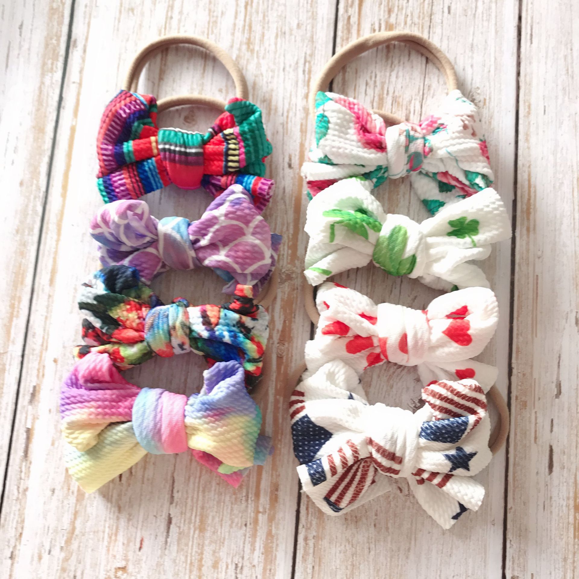 Baby Stirnband Baby Mädchen Stirnbänder für Mädchen Bandeau Bebe Fille Baby HeadwrapTurban Nylon Baby BöGen Stirnband für Mädchen
