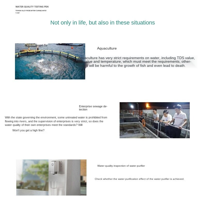 Domestic water detector pen TDS detector water soluble particle detector water environment accurate detection of sewage