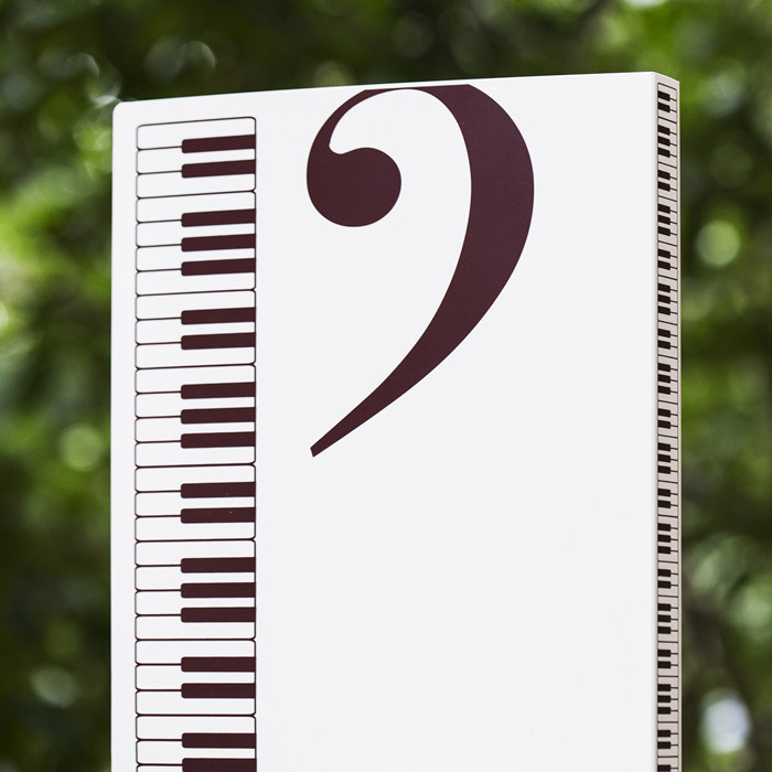 A4 Muziek boek map/Band Koor Map wit zwart