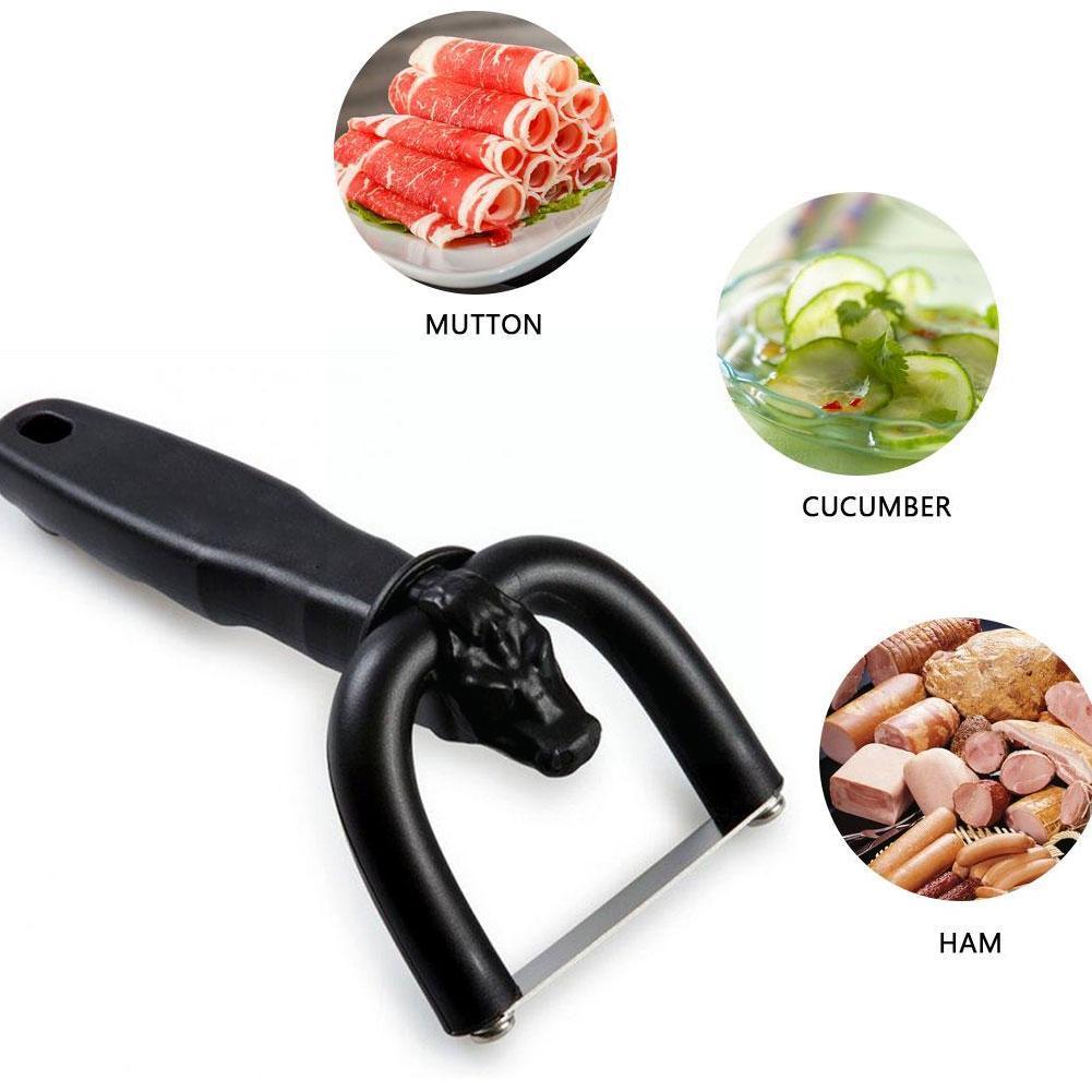 Fleisch Cutter Geschnitten Slicer Fleisch Schneiden Maschine Automatische Gefrorene Desktop Slicer Einfach-Schneiden Fleisch Hammel Fleisch Und B9I2