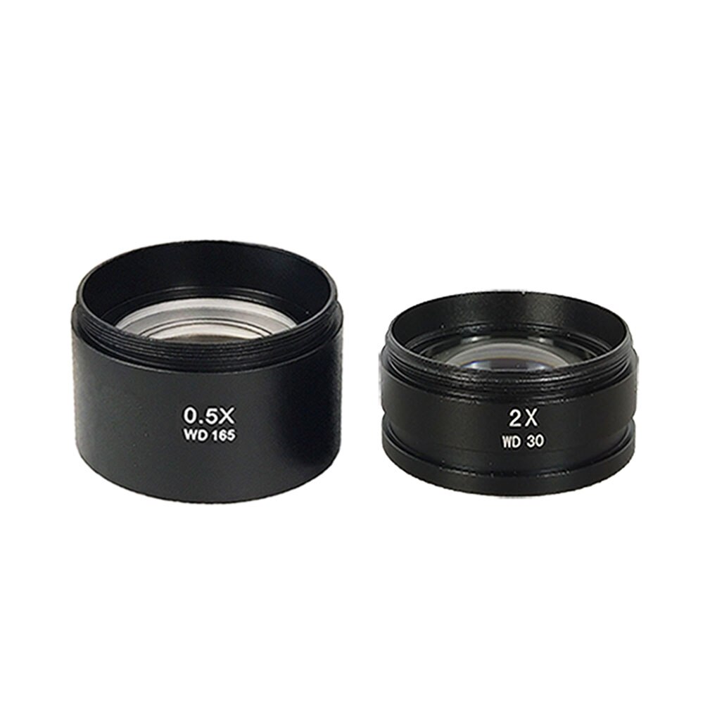 Efix-lente de cristal auxiliar Barlow 0.5X 2X 0.7X para industria, microscopio Digital de vídeo estéreo, cámara, objetivo, rosca de montaje: 0.5X 2X